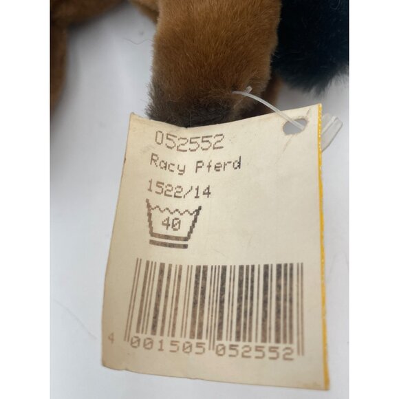 Steiff Brown Plush Pony Horse Toy Tag Button - Picture 10 of 10